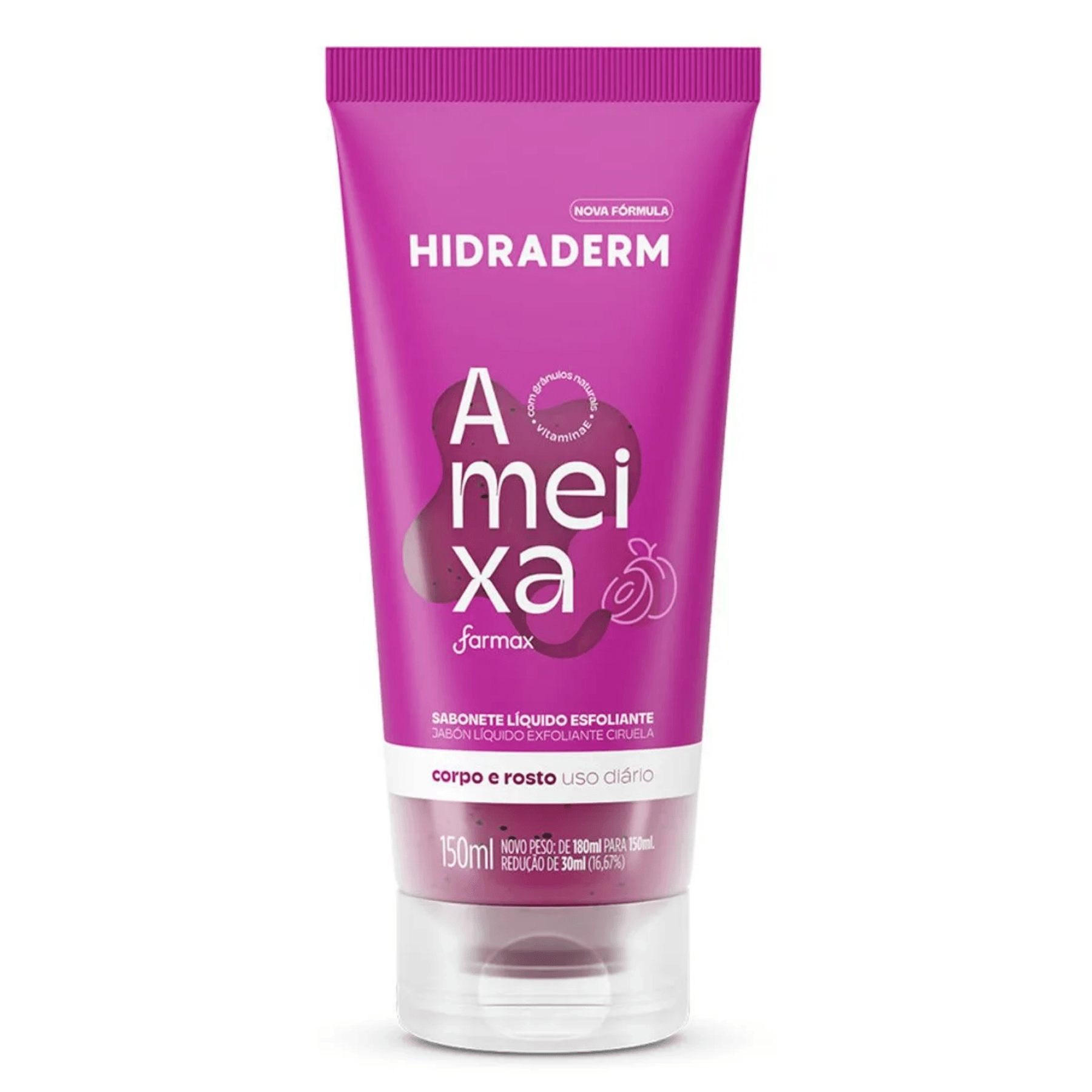 Sabonete Liquido Esfoliante Hidraderm Ameixa 150ml
